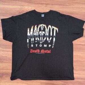 Maggot Stomp death Metal Black Shirt
